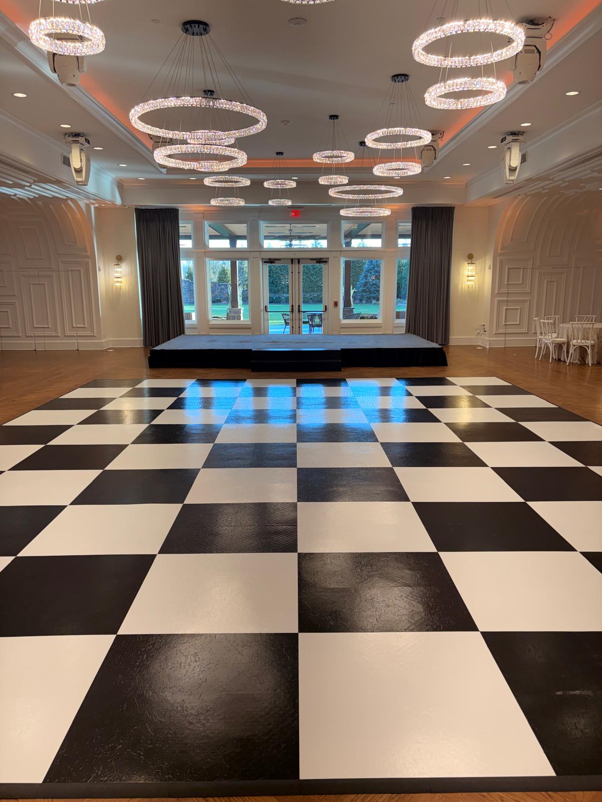 Black And White Checker Board Dance Floor Black and white checker board dance floor
